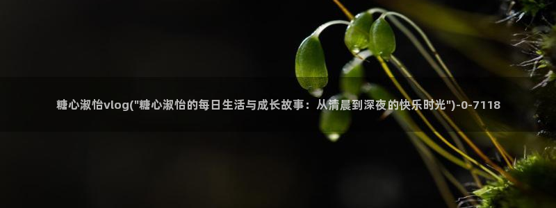 心糖vlog记录：糖心淑怡vlog(\
